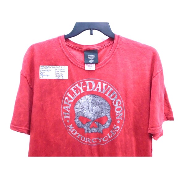 Harley Davidson Museum Shirt Men's Size XL Skull Red Milwaukee Wi - Picture 2 of 11